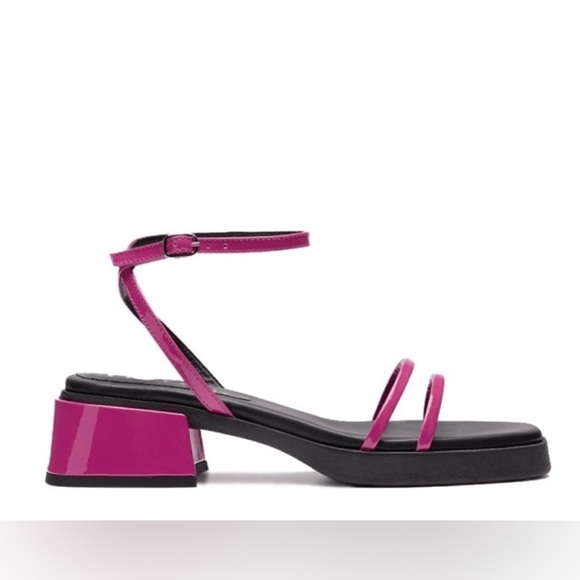 E8 By Miista Rosalyn Pink Leather Sandals Sz 38/8 - Picture 2 of 9